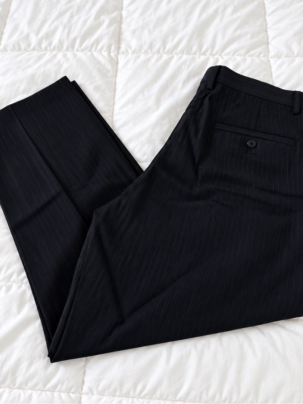 Marc Anthony Men’s Black pinstripes Dress Pants Size 34x30